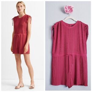 Club Monaco Rose Pink Viga Pleated Romper